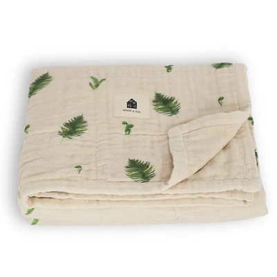 4-Layer Muslin Blanket Twin Bed Size - Fern