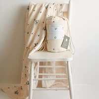 Couverture Mousseline 4 Épaisseurs - Bleuet