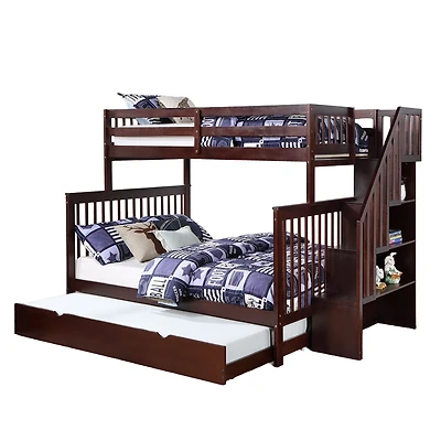 Bunk Bed Single/Double with Trundle