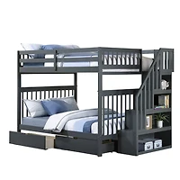 Bunk Bed Double/Double with 2 Drawers