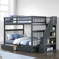 Bunk Bed Double/Double with 2 Drawers
