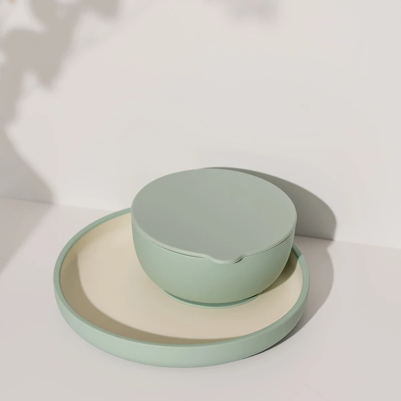 Silicone Suction Bowl with Lid