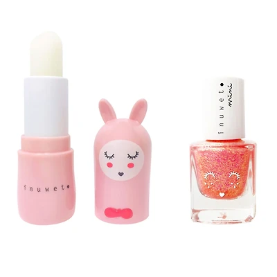 Lip Balm Nail Polish Duo -Pink