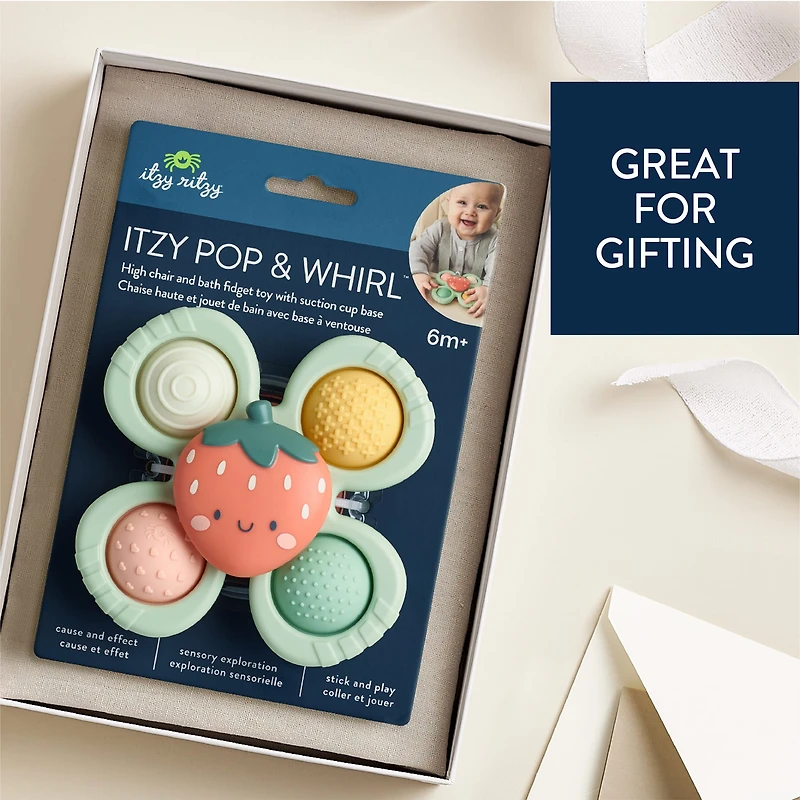 Jouet Rotatif à Ventouse - Fraise