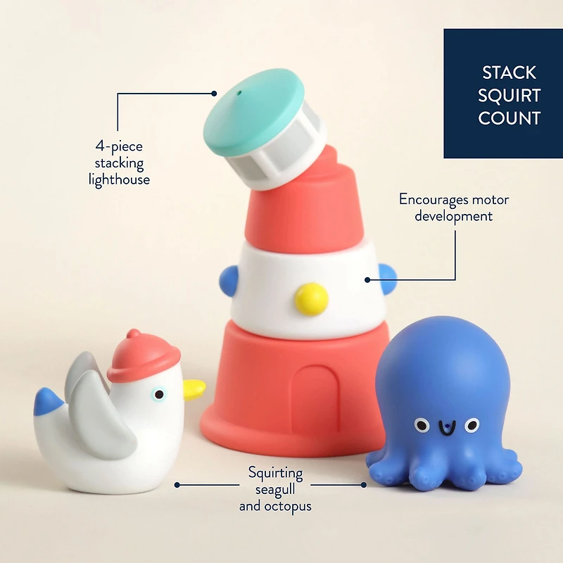 Bath Nautical Stack Set