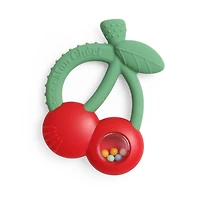 Bitzy Shake + Rattle Teether - Cherry