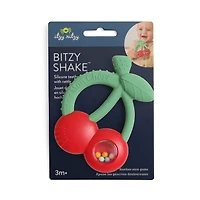Bitzy Shake + Rattle Teether - Cherry
