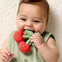 Natural Rubber Teether - Cherry