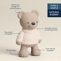 Natural Rubber Teether - Bear