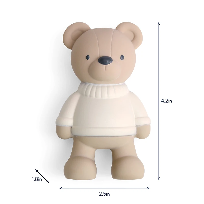 Natural Rubber Teether - Bear