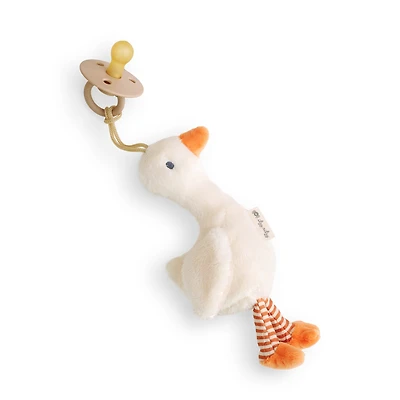 Natural Rubber Pacifier & Lovey - Garcie the Goose
