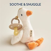 Natural Rubber Pacifier & Lovey - Garcie the Goose