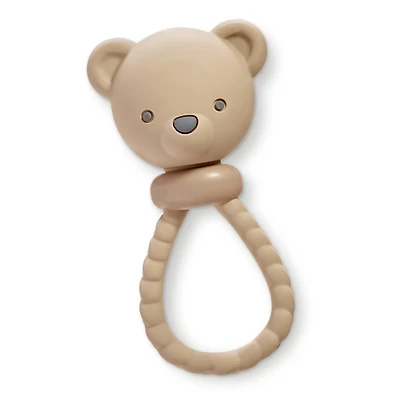 Sweetie Rattle Silicone Teether - Bear