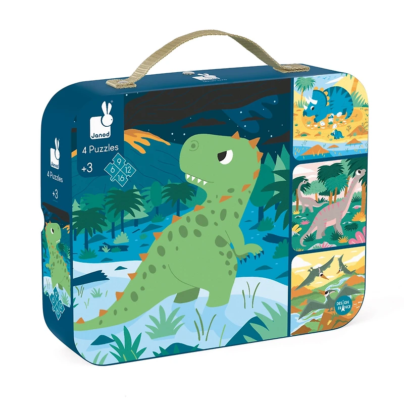 Puzzle 4 in 1 Dinosaurs