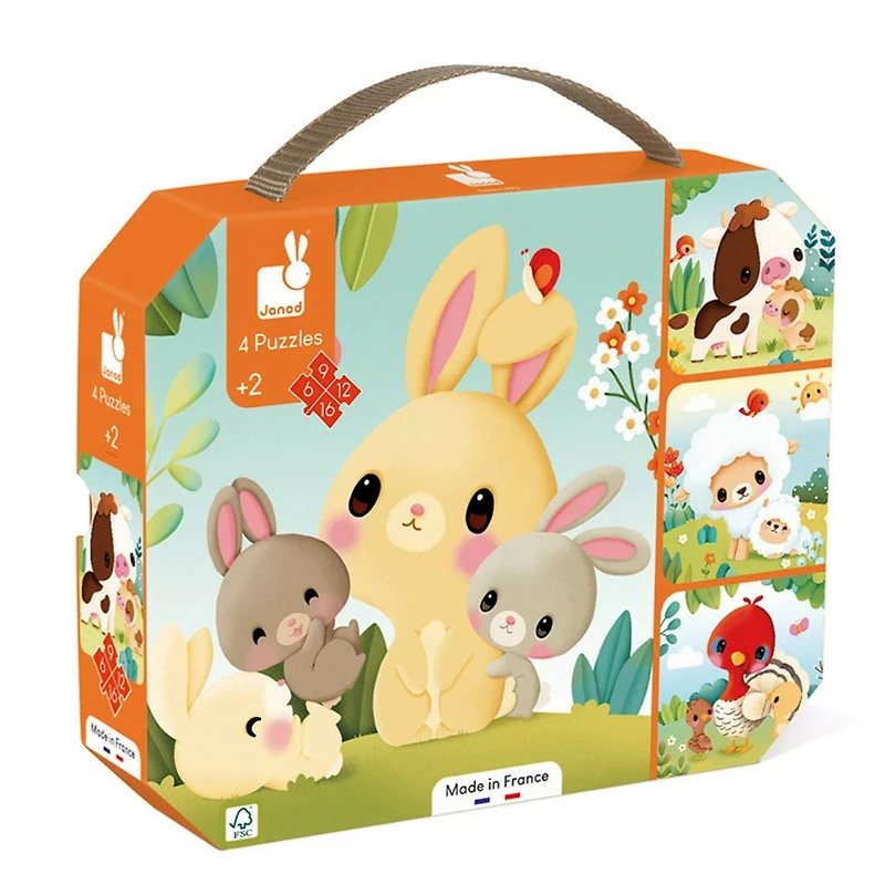 Puzzle 4 In 1 - Farm Animals