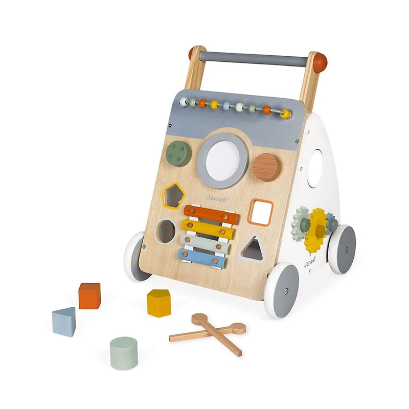 Wooden Multi-Activity Trolley Walker - Sweet Cocoon