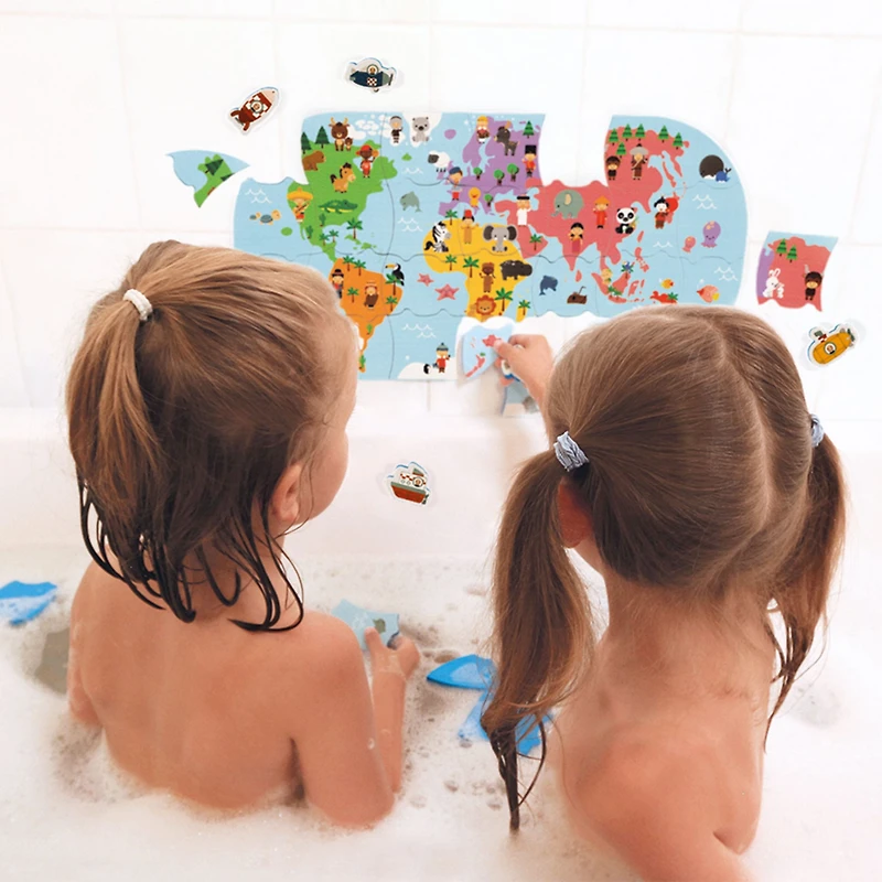 Jouet pour le Bain Carte du Monde