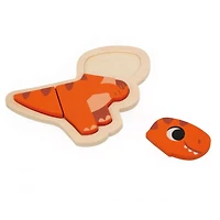 4 Progressive Puzzles - Dino 