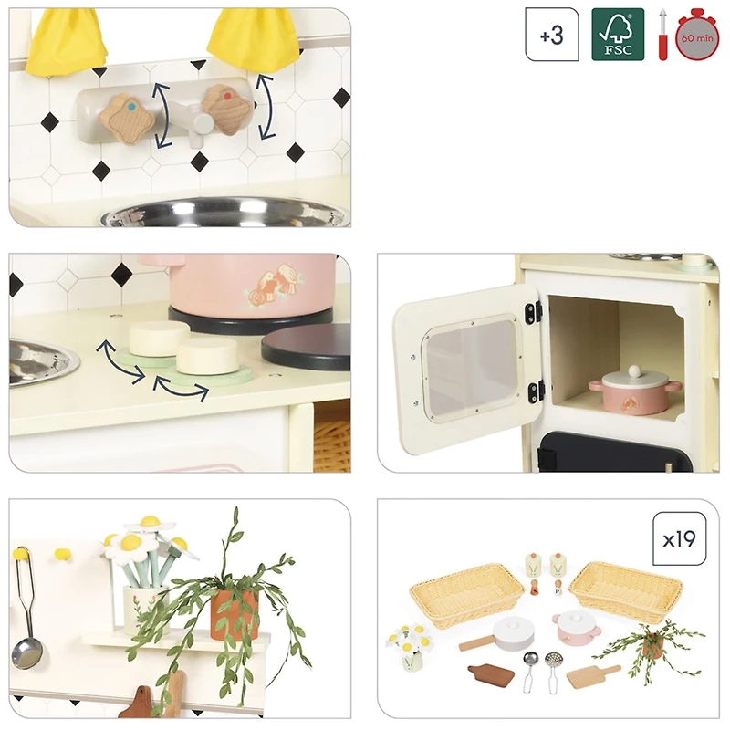 Shiny Grandma Large Wooden Kitchen