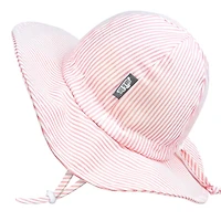 Pink Stripe Uv Coton Hat 2-5