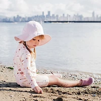 Pink Stripe Uv Coton Hat 2-5