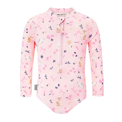 Maillot UV Lapins Fleurs 6-24mois