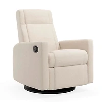 Fauteuil Berçant et Pivotant Nelly - Beyond Sheep Crème / Noir