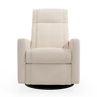 Fauteuil Berçant et Pivotant Nelly - Beyond Sheep Crème / Noir