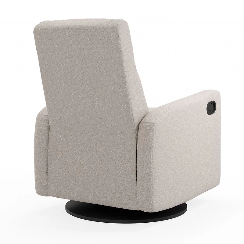 Fauteuil Berçant et Pivotant Nelly - Beyond Sheep Vanille / Noir