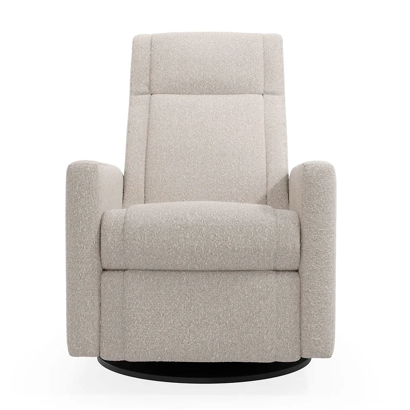 Fauteuil Berçant et Pivotant Nelly - Beyond Sheep Vanille / Noir