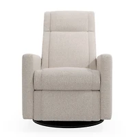 Fauteuil Berçant et Pivotant Nelly - Beyond Sheep Vanille / Noir
