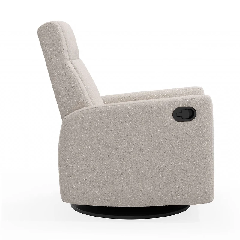 Rocking and Swivel Armchair Nelly - Beyond Sheep Vanilla / Black