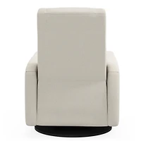 Fauteuil Berçant et Pivotant Nelly - Henequen (Tissu anti-tache)