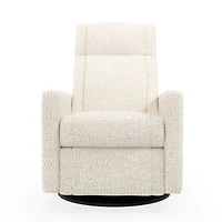 Fauteuil Berçant et Pivotant Nelly - Puppy Pearl / Noir