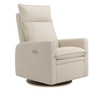 Fauteuil Berçant et Pivotant Arya - Beyond Sheep Cream avec Mécanisme Électrique