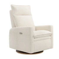 Rocking and Swivel Armchair Arya - Puppy Pearl - Motorized Electric
