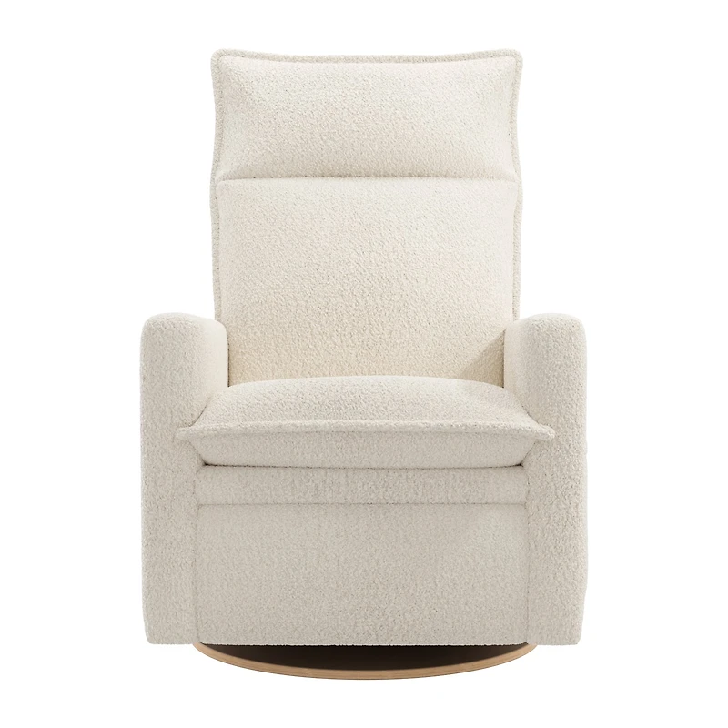 Rocking and Swivel Armchair Arya - Puppy Pearl - Motorized Electric
