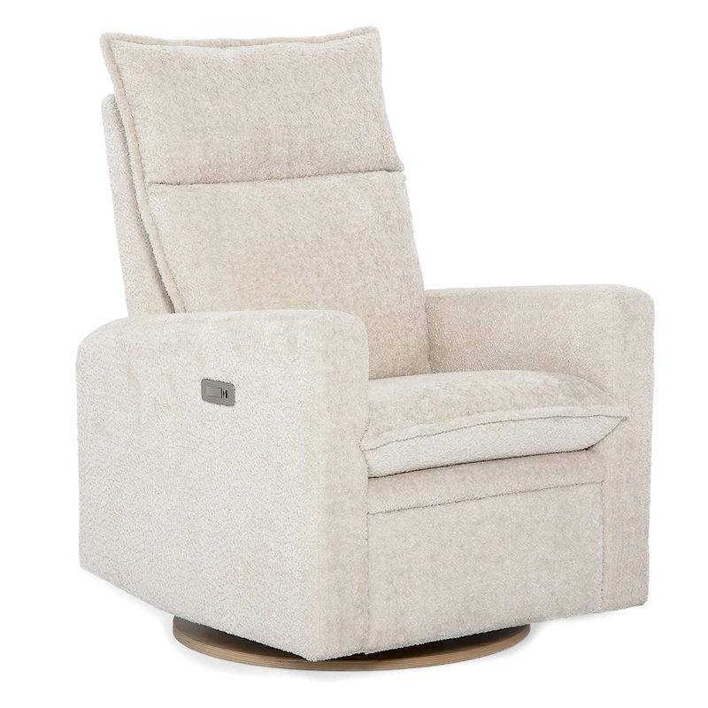 Rocking and Swivel Armchair Arya - Puppy Sand - Motorized Electric