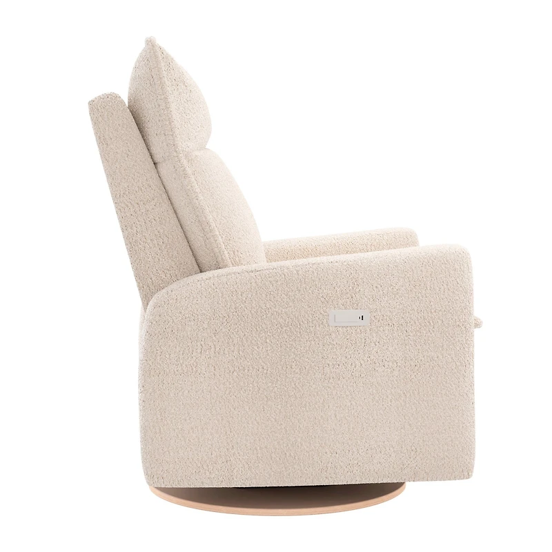 Rocking and Swivel Armchair Arya - Puppy Sand - Motorized Electric