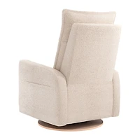Rocking and Swivel Armchair Arya - Puppy Sand - Motorized Electric