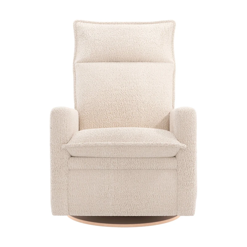 Rocking and Swivel Armchair Arya - Puppy Sand - Motorized Electric