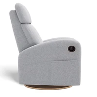 Fauteuil Berçant Inclinable Pivotant Hailey - Arlo Heather Silver