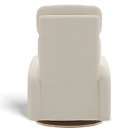Fauteuil Berçant Inclinable Pivotant Hailey - Henequen (Tissu anti-tache)