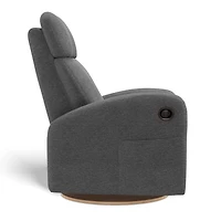 Upholstered Rocking Armchair Swivel, Glider, Recliner Hailey - Nexus Charcoal