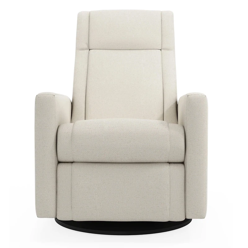 Rocking and Swivel Armchair Nelly - Henequen Stain-resistant fabric - Motorized Electric