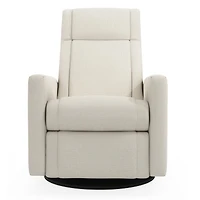 Rocking and Swivel Armchair Nelly - Henequen Stain-resistant fabric - Motorized Electric