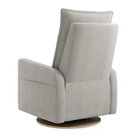 Rocking and Swivel Armchair Arya - Nubia Silver - Motorized Electric