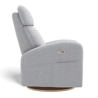 Fauteuil Berçant Inclinable Pivotant Hailey Arlo Heather Silver avec Mécanisme Électrique