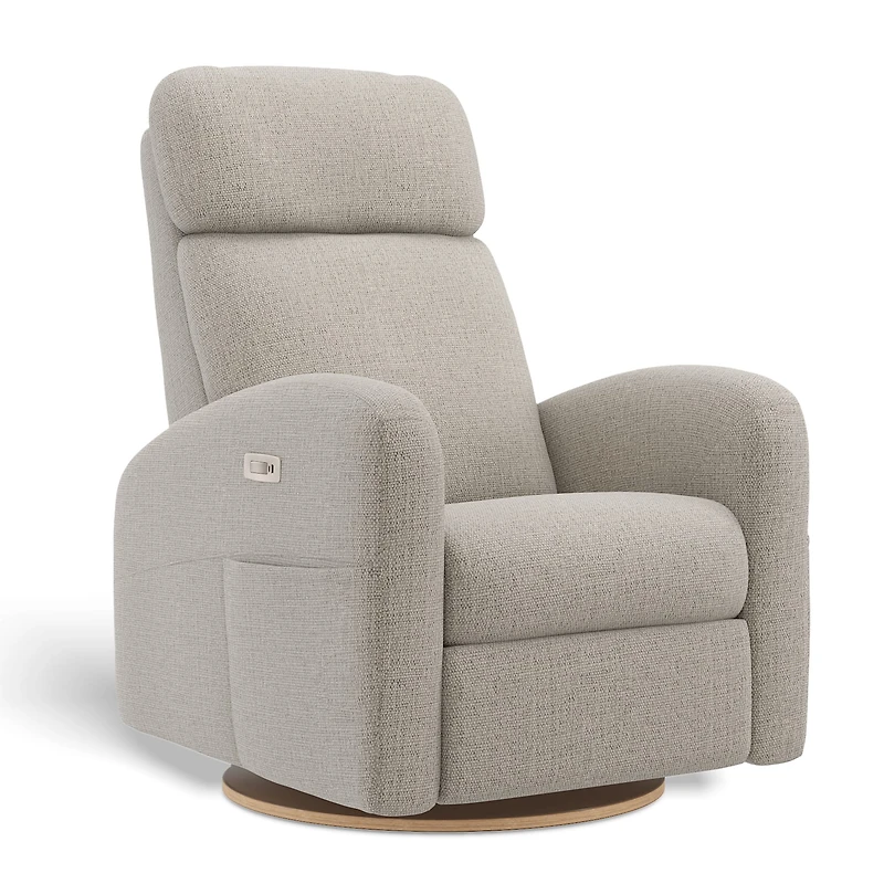 Fauteuil Berçant Inclinable Pivotant Hailey Breather Driftwood avec Mécanisme Électrique