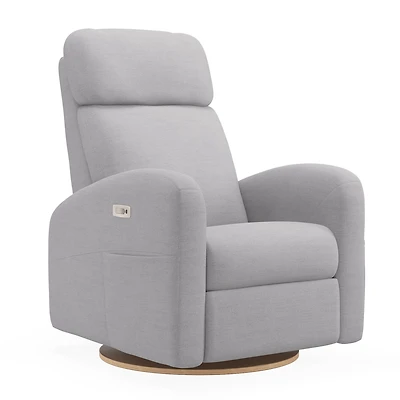 Fauteuil Berçant Inclinable Pivotant Hailey  Como Dove Grey avec Mécanisme Électrique